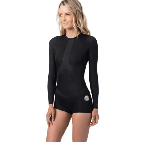 G-Bomb Black Madison Boyleg Springsuit - Beachin Surf