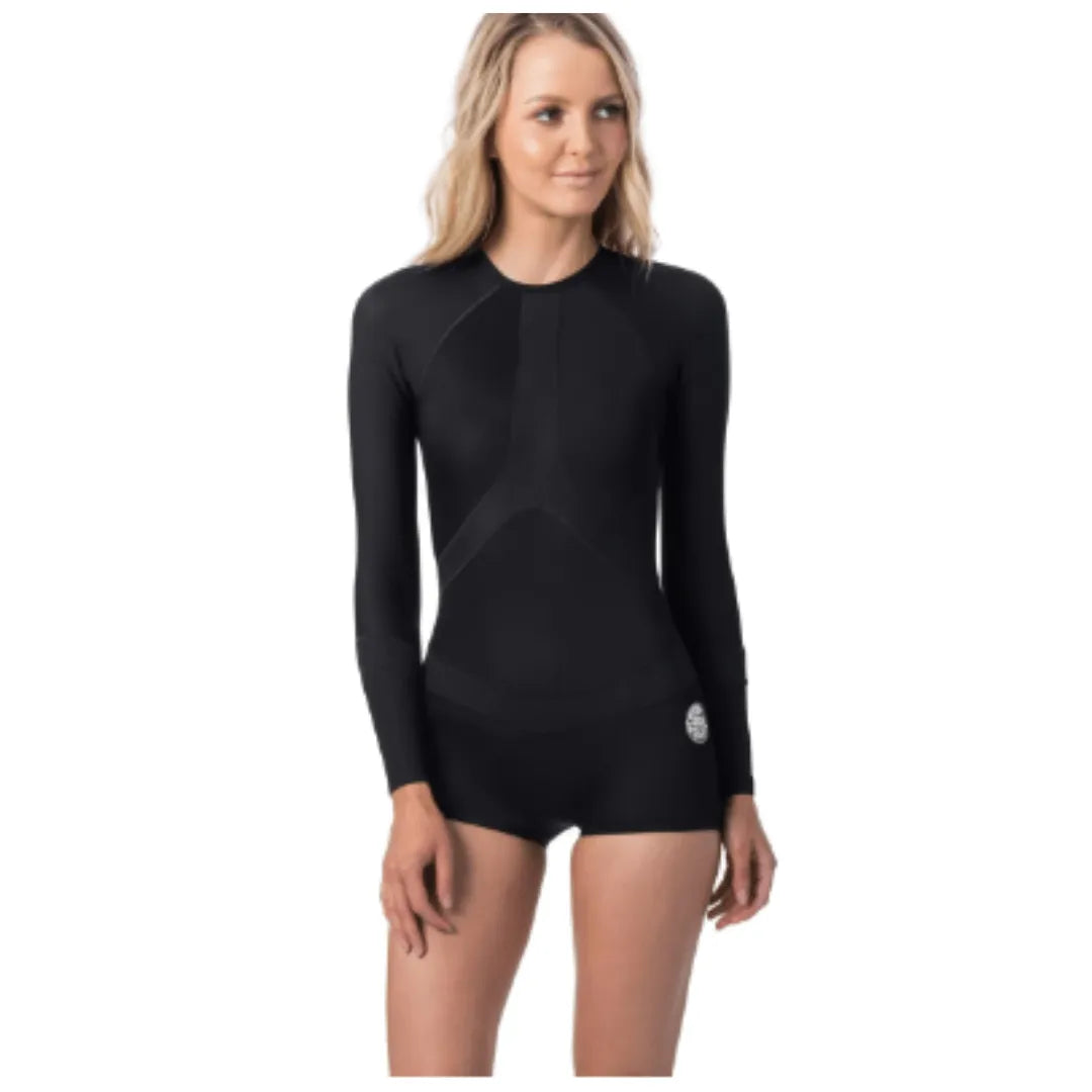G-Bomb Black Madison Boyleg Springsuit - Beachin Surf