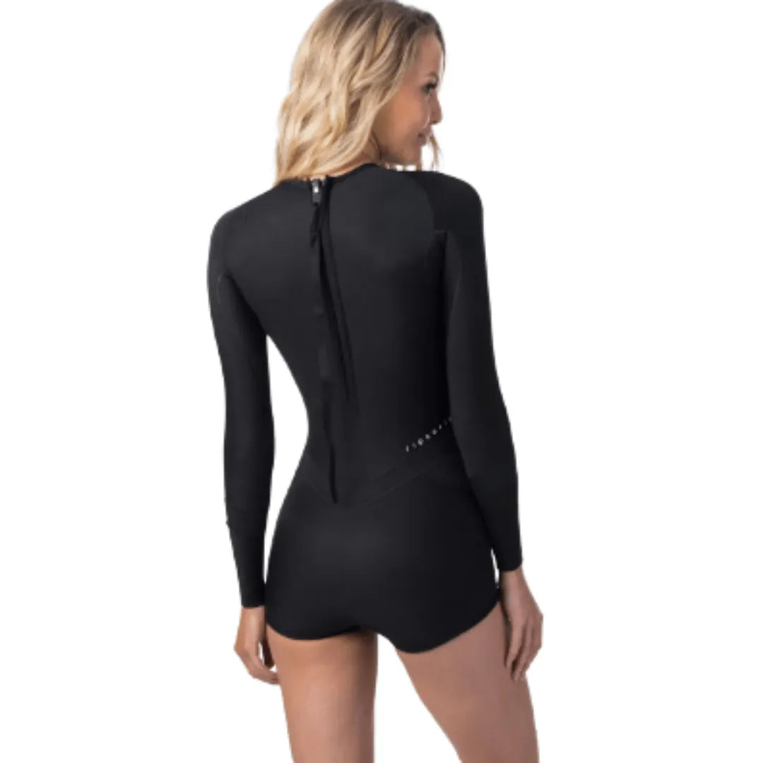 G-Bomb Black Madison Boyleg Springsuit - Beachin Surf