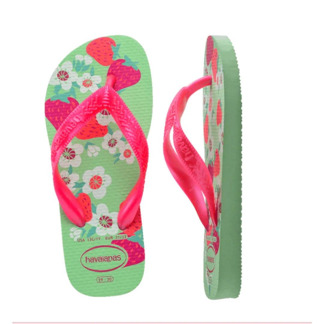 Kids Flores Thongs - Beachin Surf