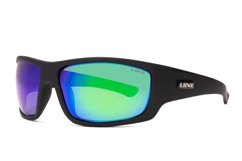 Kuta - Green Mirror Polarised Matt Black - Beachin Surf