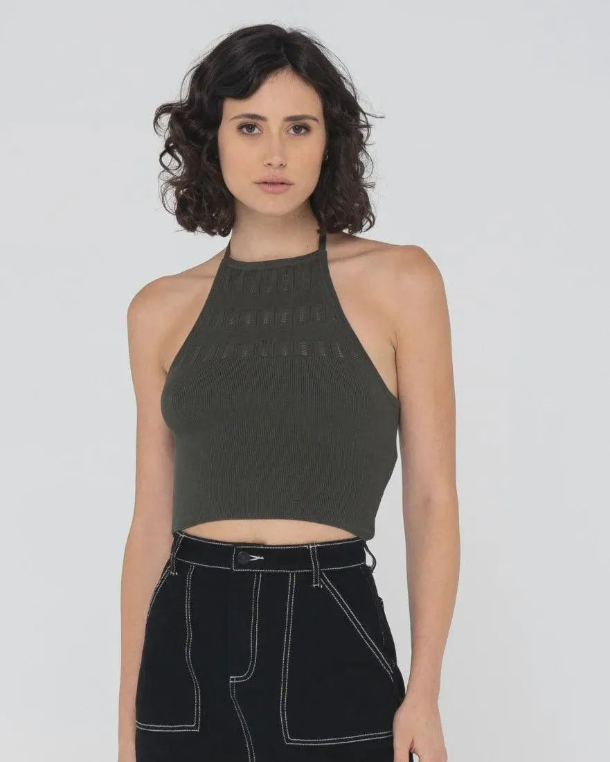 Laura Halter Crop Knit - Beachin Surf