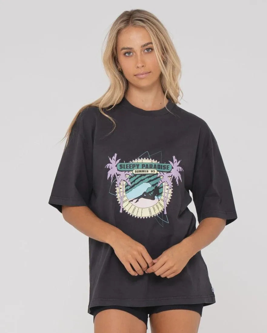 Paradise Wash Oversized Tee - Beachin Surf