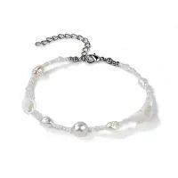 Pearl & Seashell Adjustable Anklet - Beachin Surf