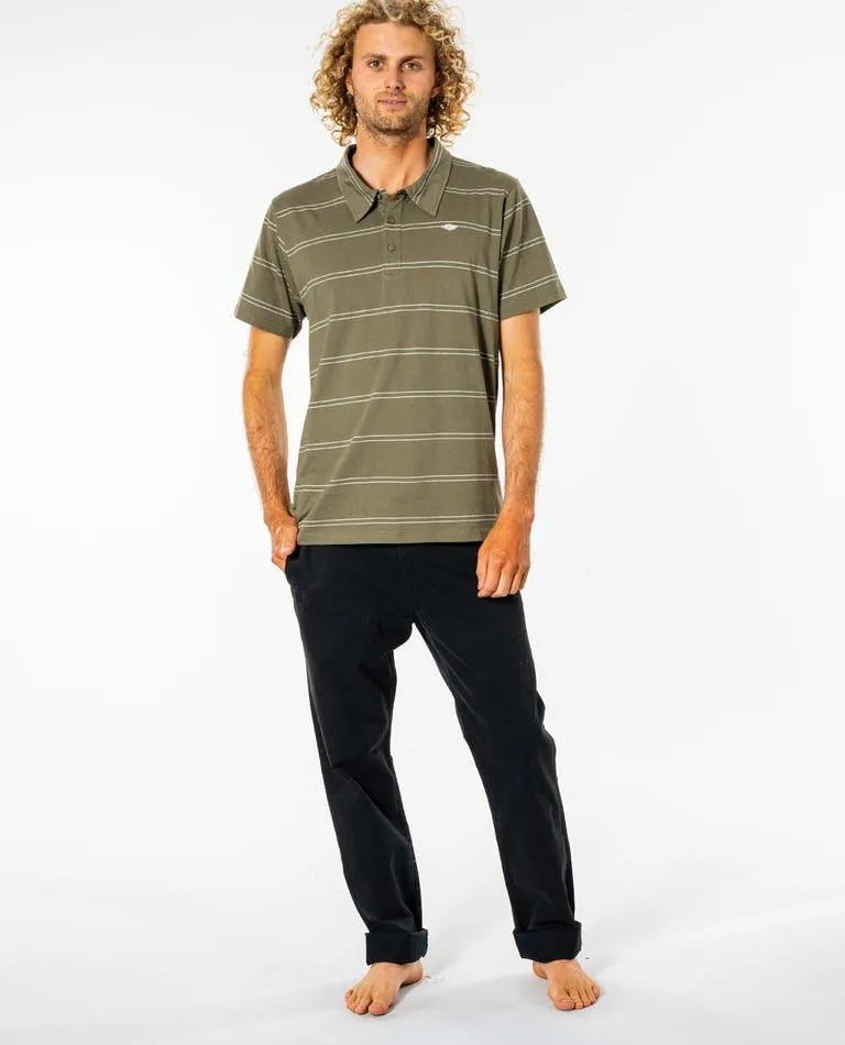 Plain Stripe Polo - Beachin Surf