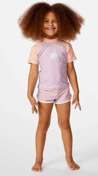 Seamist S/S Rash Vest - Girl - Beachin Surf