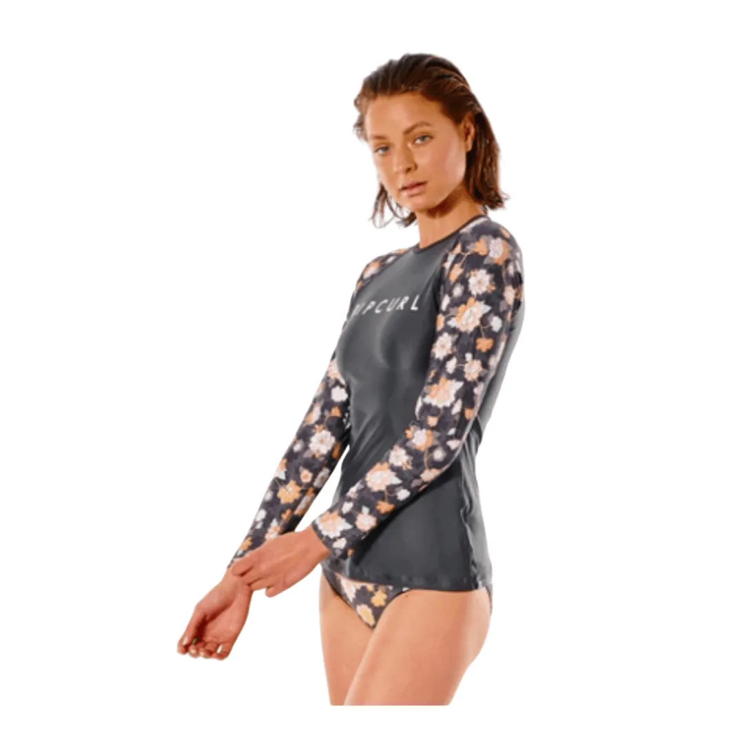 Sunset Waves Long Sleeve Rash Vest - Beachin Surf
