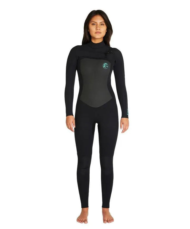 Womens Focus Chest Zip 3/2Mm Steamer - Beachin Surf