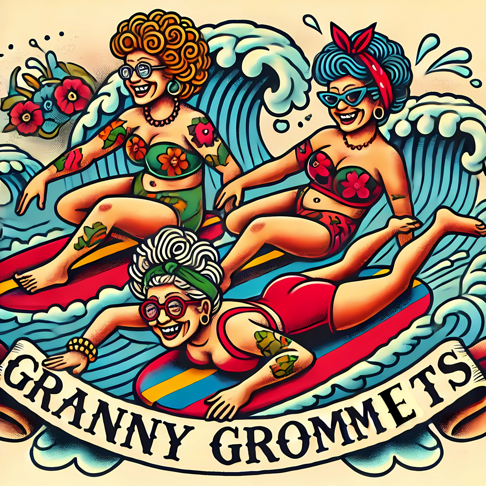 Beachin Surfs Granny Grommets