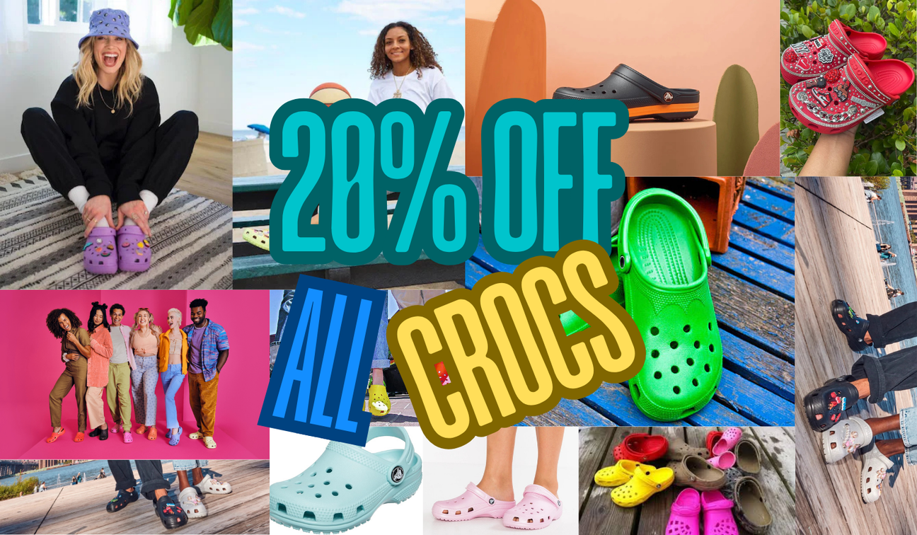 20% off Crocs