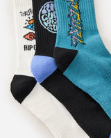 Kids Logo Crew Sock 3-Pack