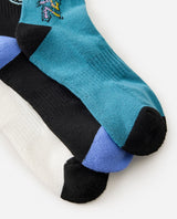 Kids Logo Crew Sock 3-Pack