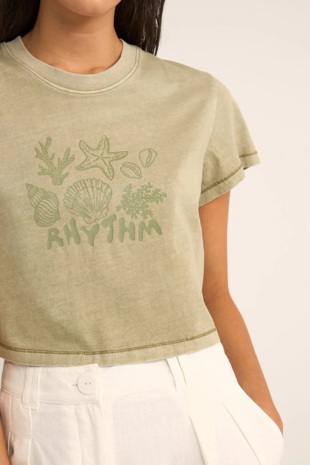 Beachcomber Crop Crew Tee