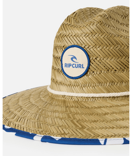 Womens Mixed Straw Sun Hat