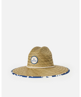 Womens Mixed Straw Sun Hat