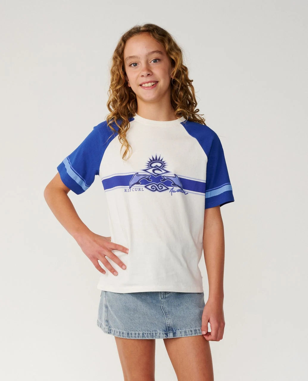 Dolphin Archive Relaxed Tee - Girls