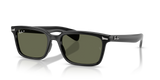 Ray-Ban Brunel Low Bridge Fit - Black W/ Green Polar