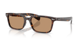 Ray-Ban Brunel Low Bridge Fit - Havana W/ Brown
