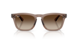 Transparent Light Brown W/ Light Brown Gradient Dark Brown
