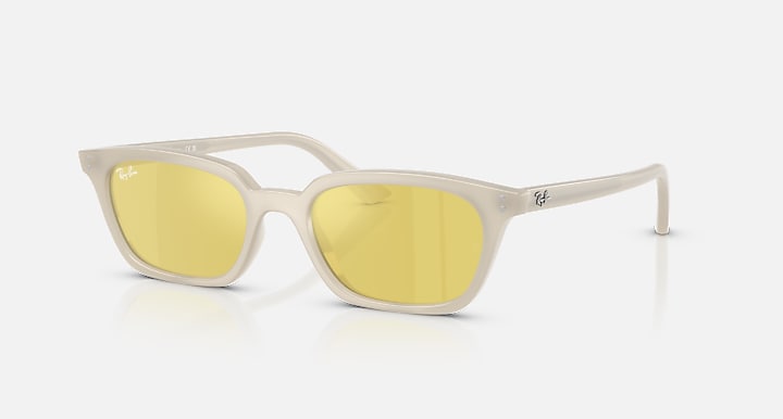 Zaya - Cloudy Warm White/Yellow Mirror Flash Gold