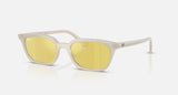 Zaya - Cloudy Warm White/Yellow Mirror Flash Gold