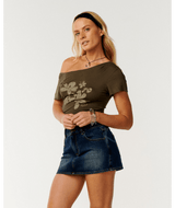 Echo Wave Off Shoulder Tee