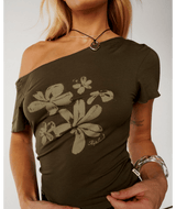 Echo Wave Off Shoulder Tee