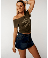 Echo Wave Off Shoulder Tee