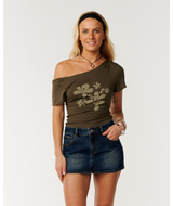 Echo Wave Off Shoulder Tee