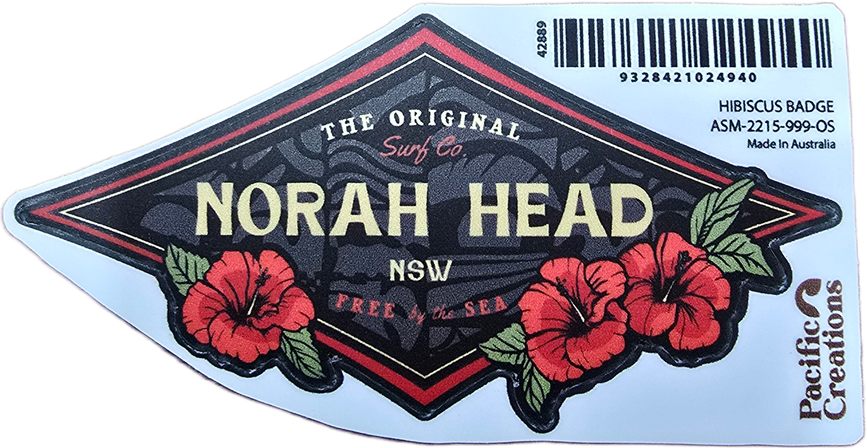 Hibiscus Badge Sticker