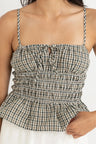 Antibes Plaid Top