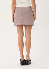 Mariah - Mini Skirt - Mahogany Check