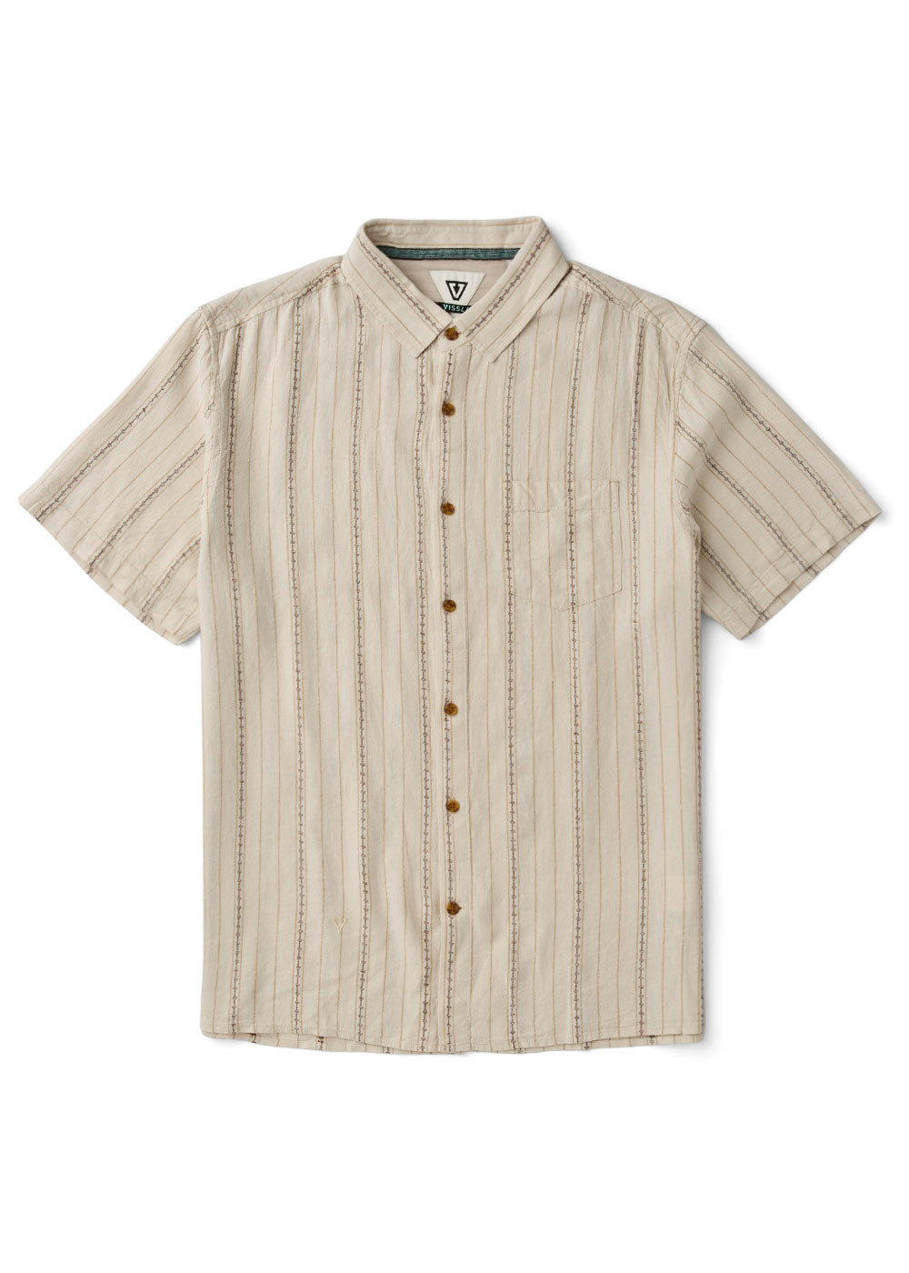 Linen Pin Ss Shirt
