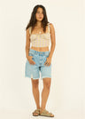 Sun Check Woven Tank