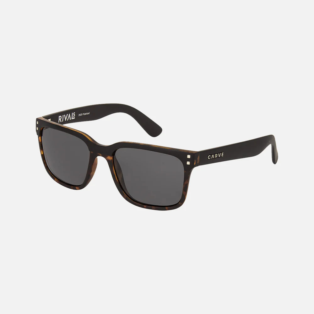 Rivals - Matte Black Tort Frame with Grey Polarized Lens