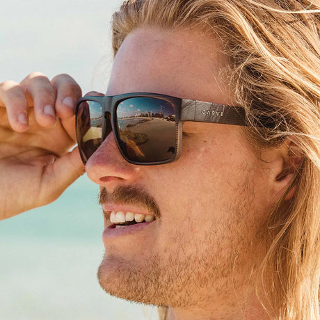 Vendetta - Matte Brown Translucent Streak Frame Brown Polarized Lens