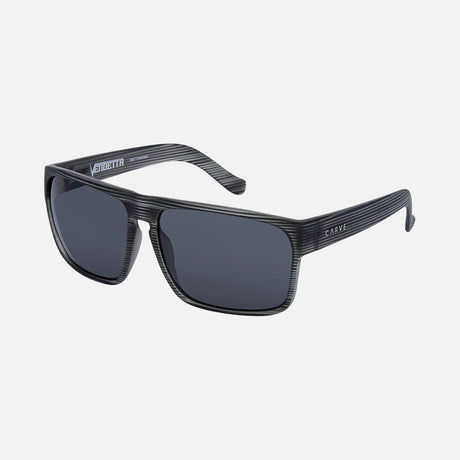 Vendetta - Matte Gray Translucent Streak Frame Grey Polarized Lens