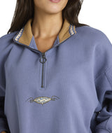 Wave Break Half Zip Crew