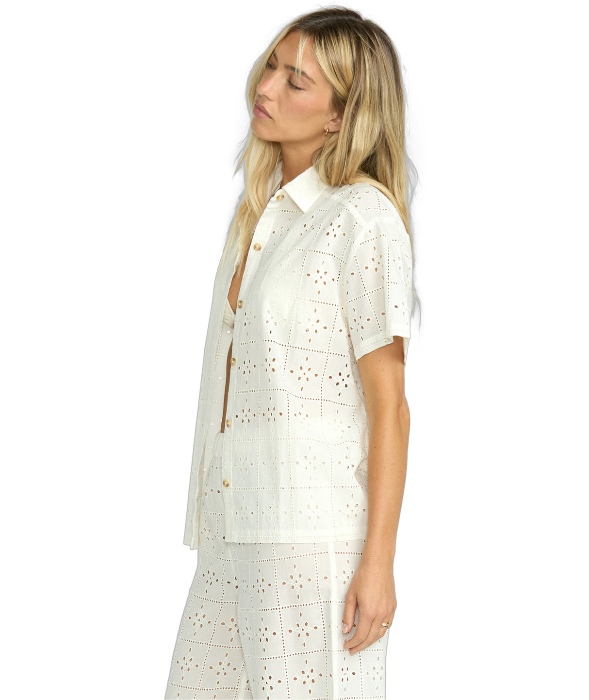 Eyelet Crush SS Woven