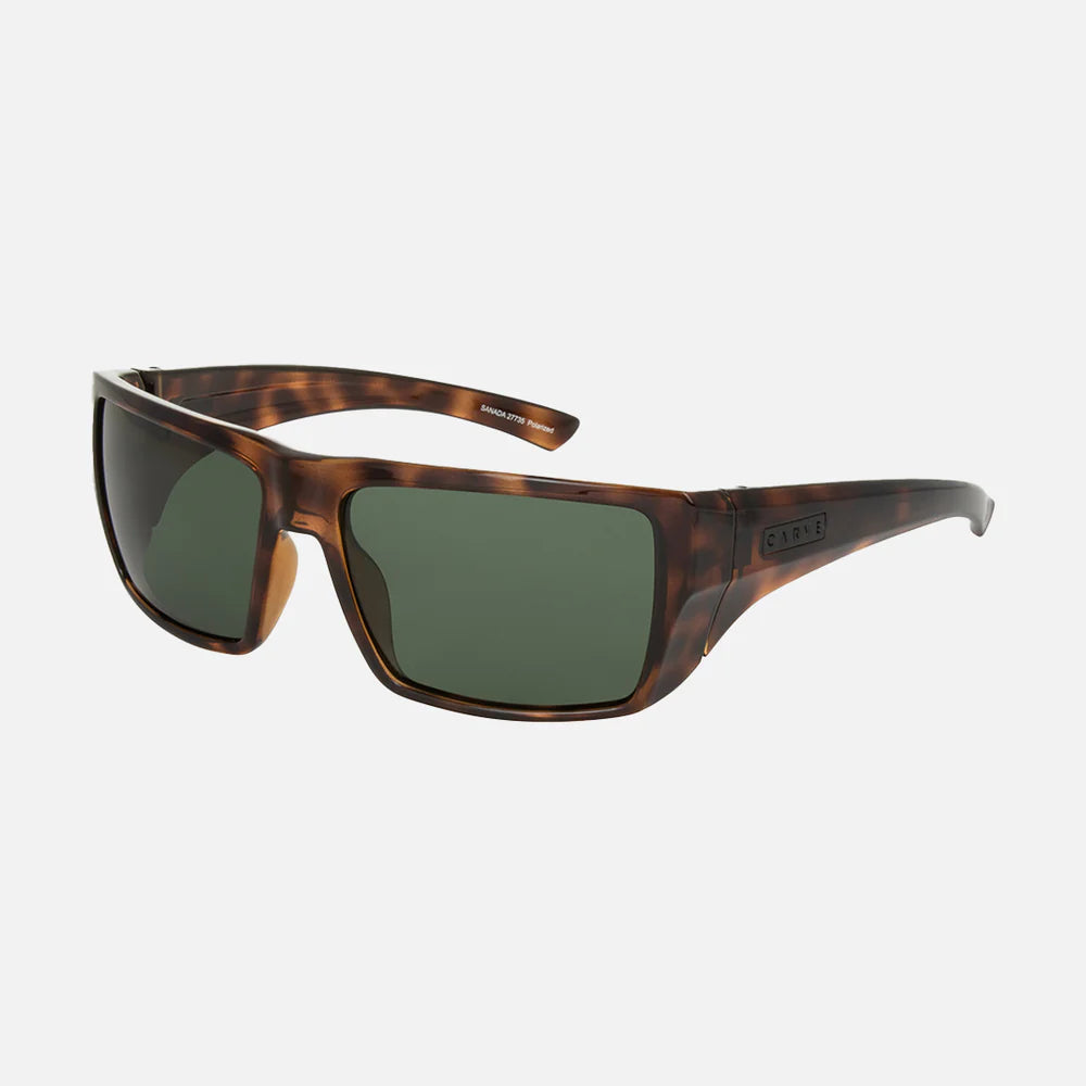 Sanada - Gloss Muted Tort Frame with Green Lens