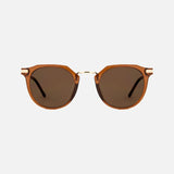 Frankie - Gloss Crystal Tobacco Gold Metal brown Lens