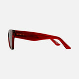 Tahoe - Gloss Crystal Cherry Red Grey Pink Gradient Lens