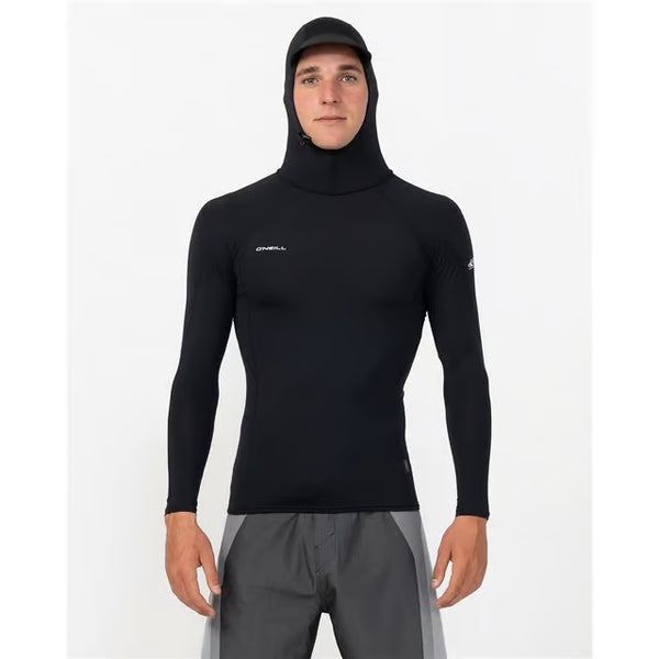 O'Neill Hyperfreak Skins Long Sleeve Hooded Rashguard Mens