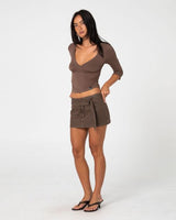 Rikki Vee Neck Jersey Top