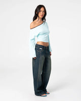 Yuno Reverse Long Sleeve Slouch Top