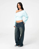 Yuno Reverse Long Sleeve Slouch Top