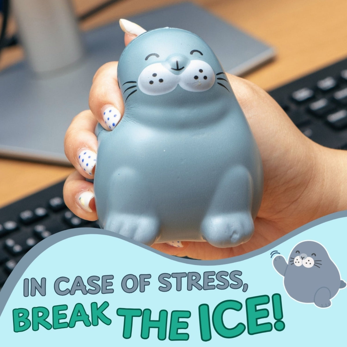 Break The Ice Chonky Seal - Stress Toy