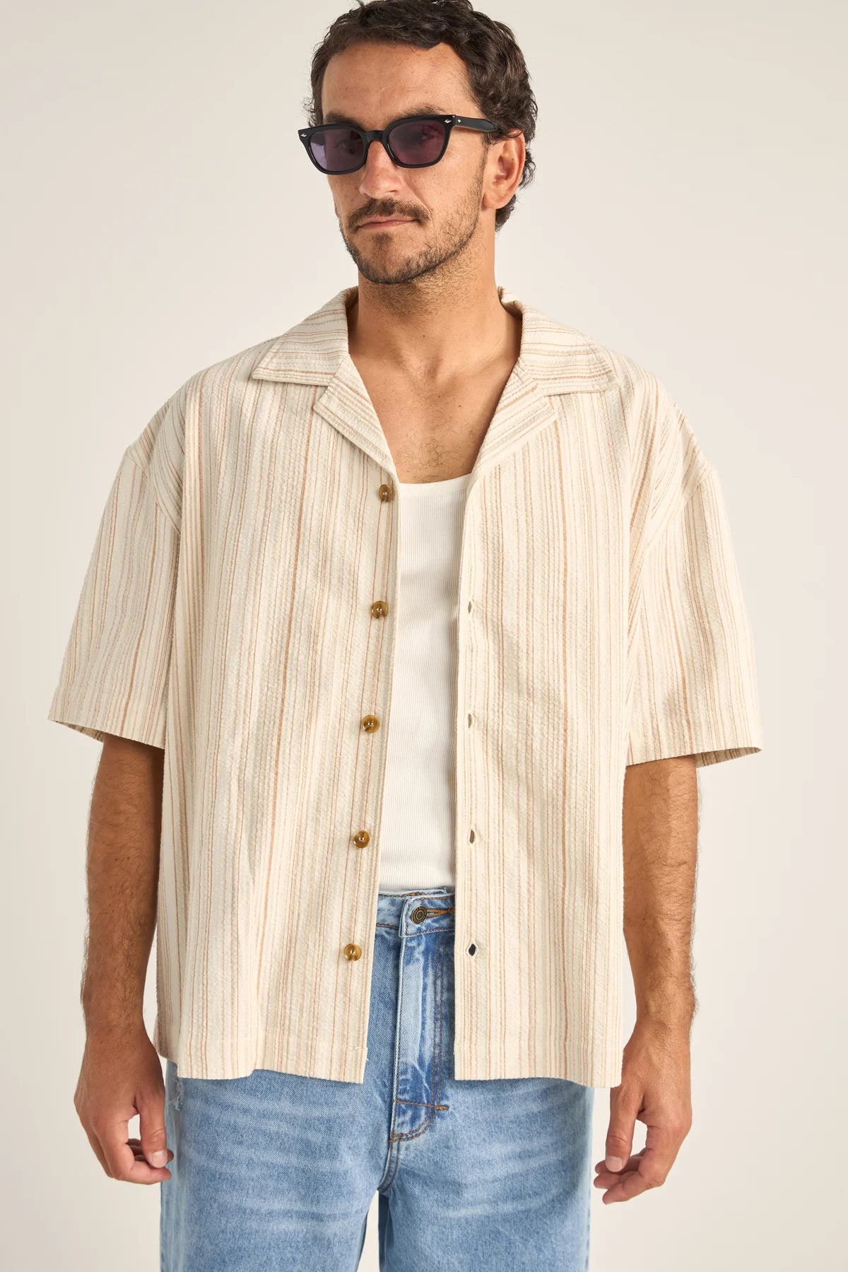 Benny Relaxed Stripe Ss Shirt