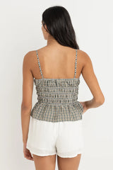 Antibes Plaid Top