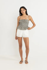 Antibes Plaid Top